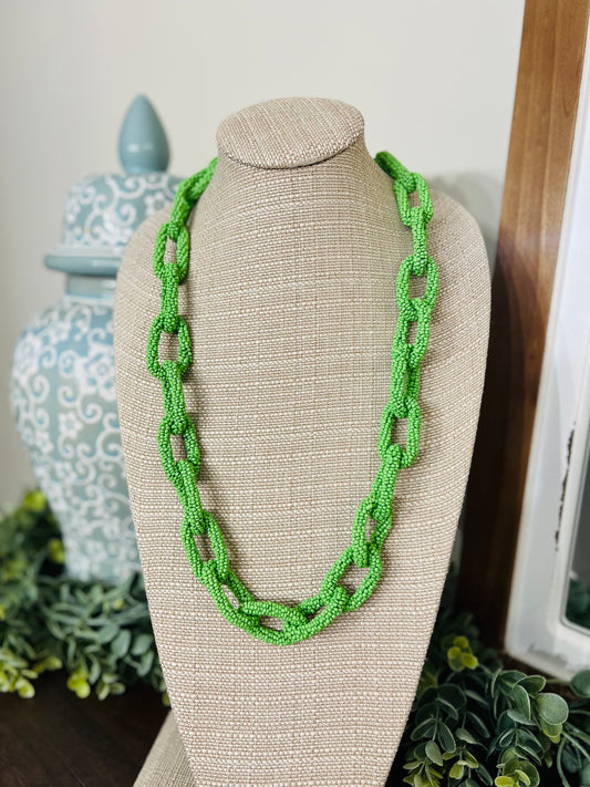 Chasing You Necklace-Green