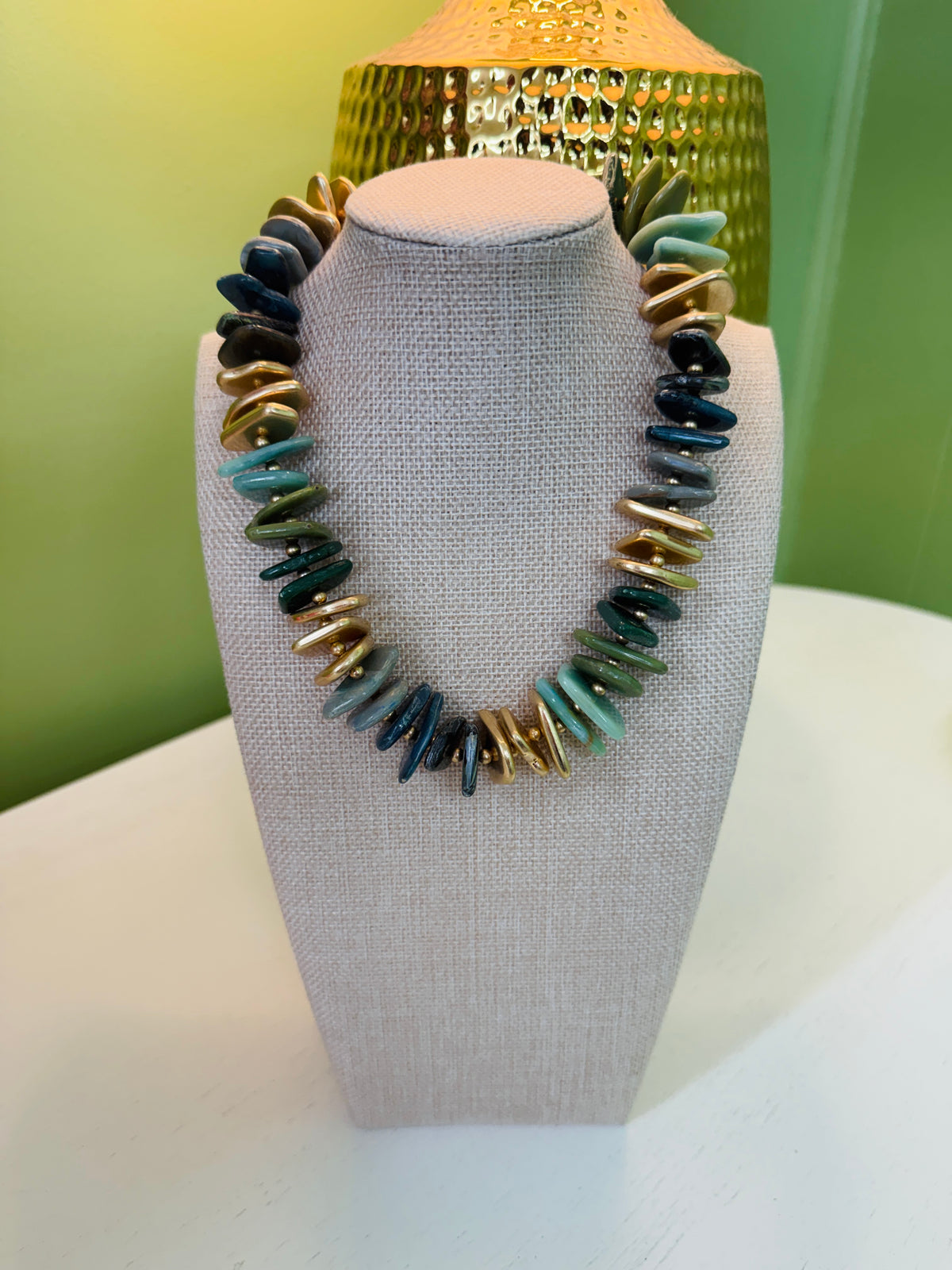 I Know You Necklace-Green/Blue