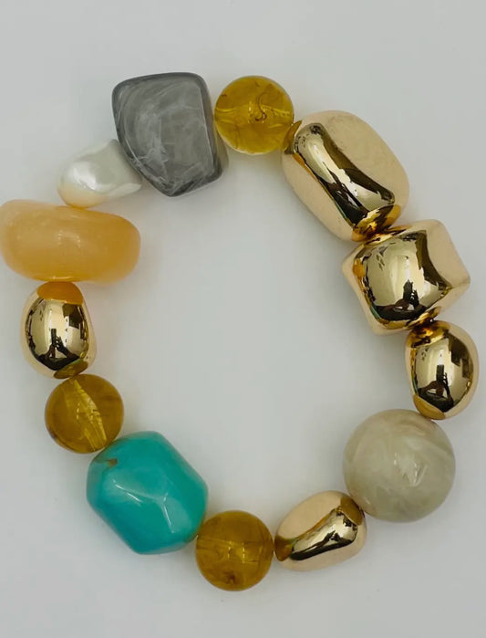 Multi Colored Stone Bracelet