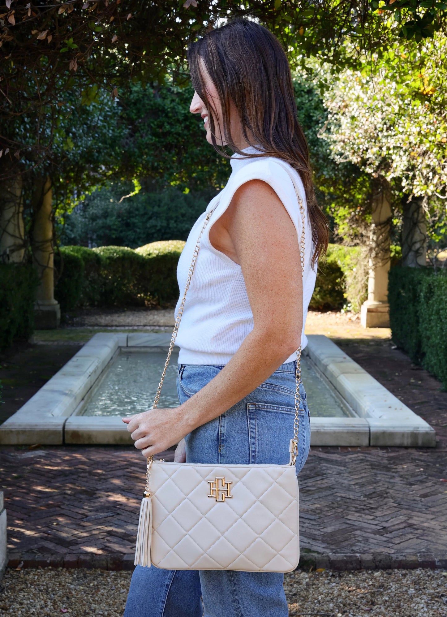 Madelyn Crossbody Cream Quilted LD