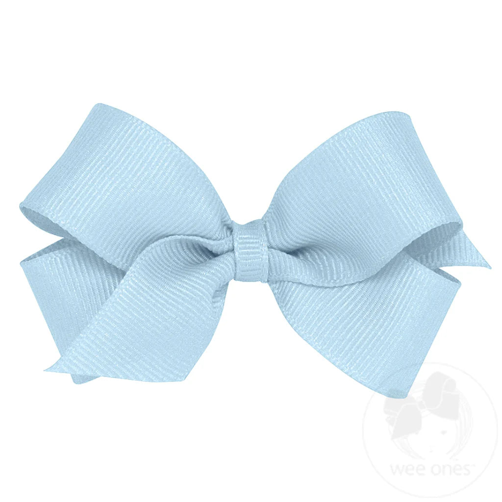 Wee Ones Mini Classic Grosgrain Hair Bow (Plain Wrap)