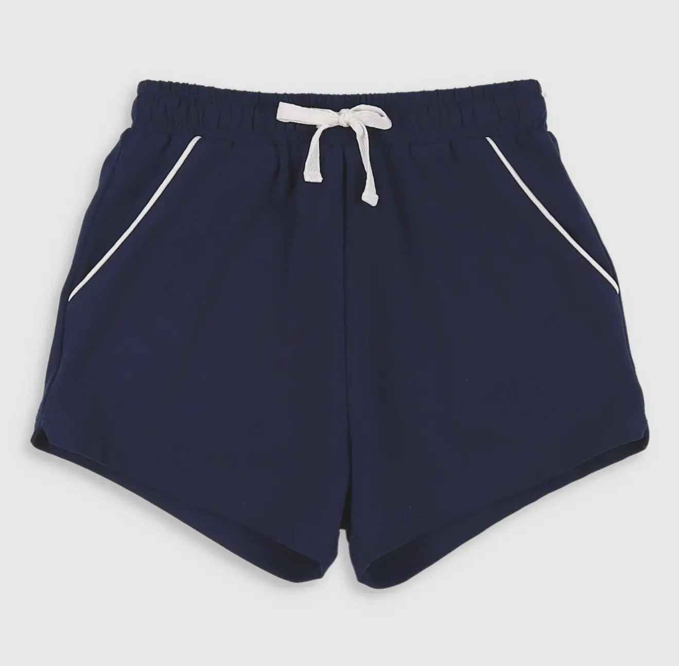 Navy Knit Shrimp Shorts