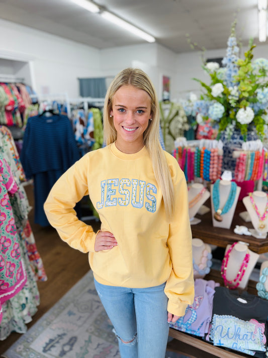 Yellow Jesus Sweatshirt
