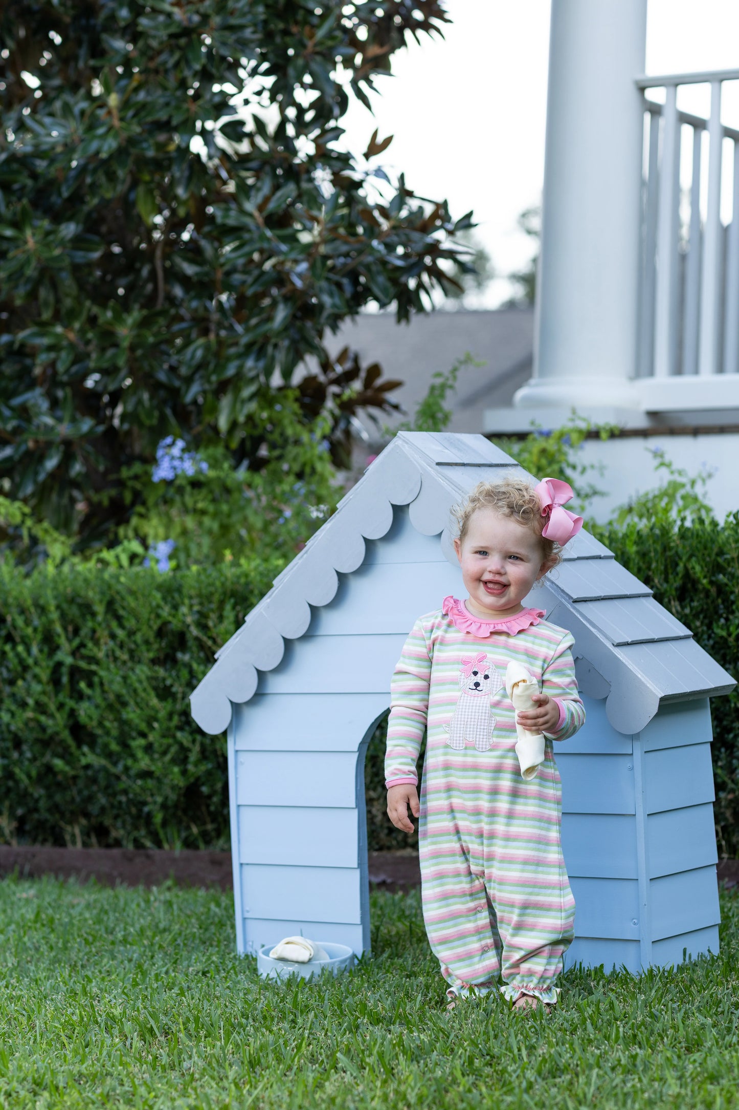 TSK Puppy Ruffle Romper