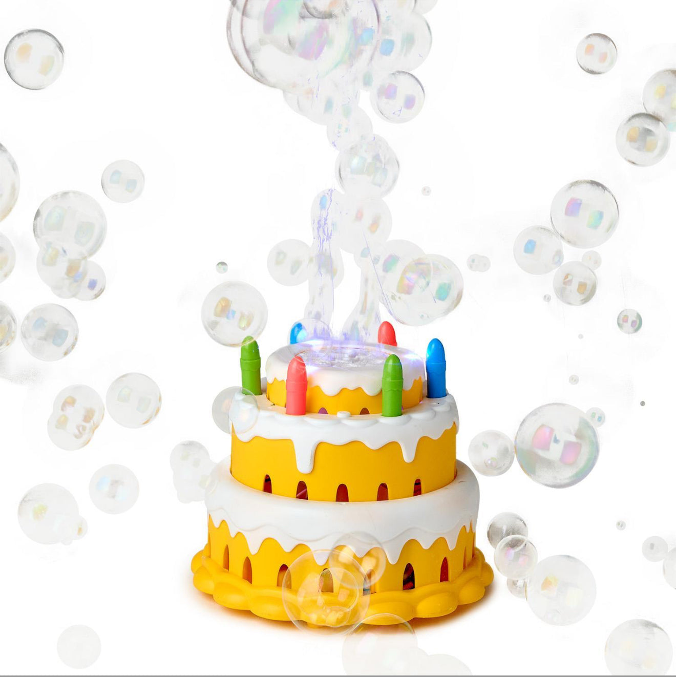 Light Up Birthday Cake Bubble Maker