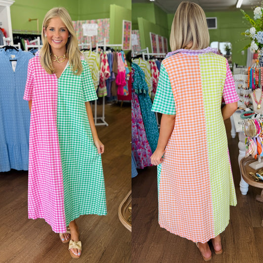 Adrienne Audrey Multi Seer Gingham