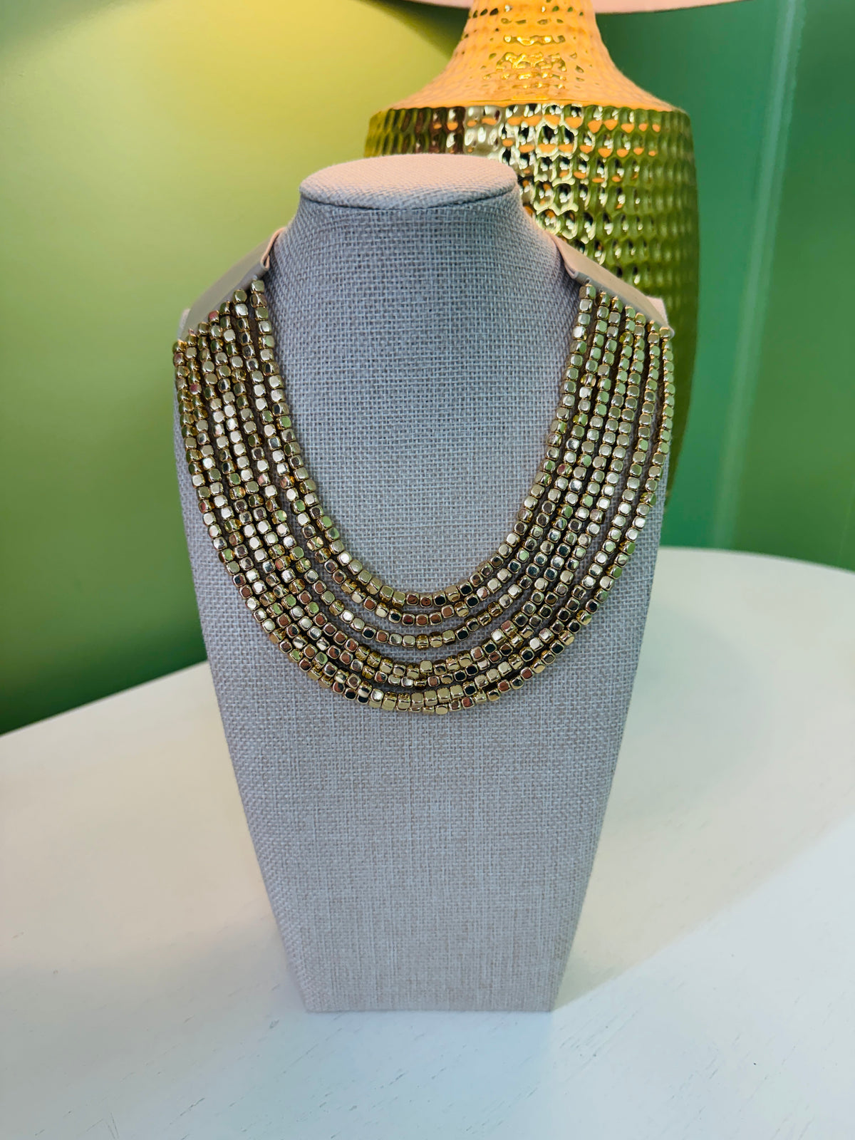 Gold Strands Magnetic Necklace