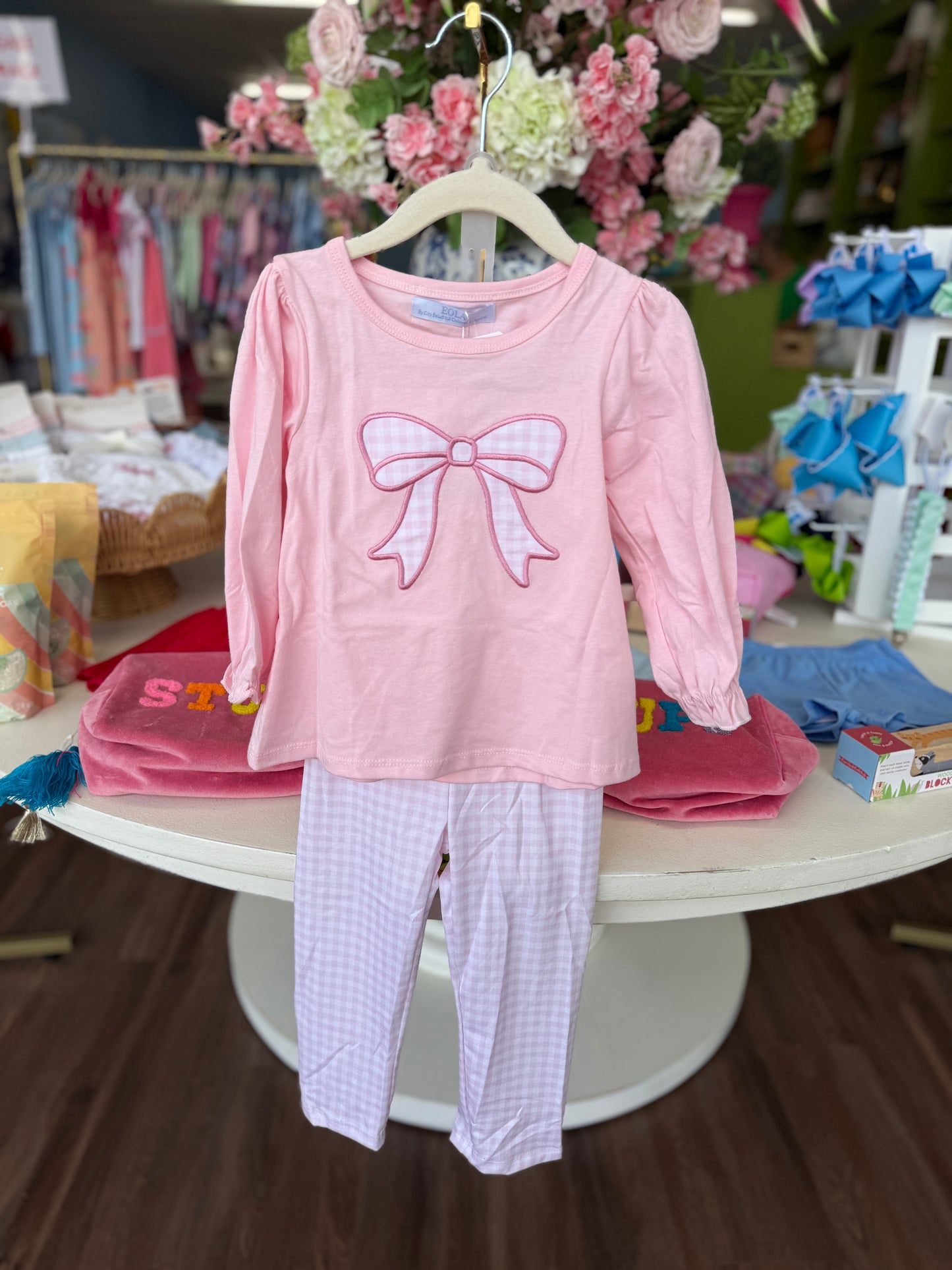 Bow Knit Pant Set