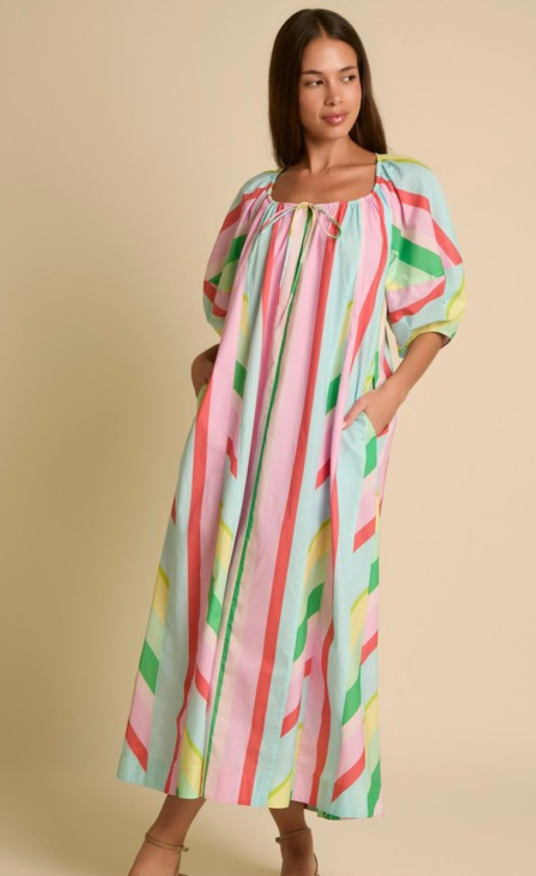 Fantastic Fawn Spring Sensation Midi Dress