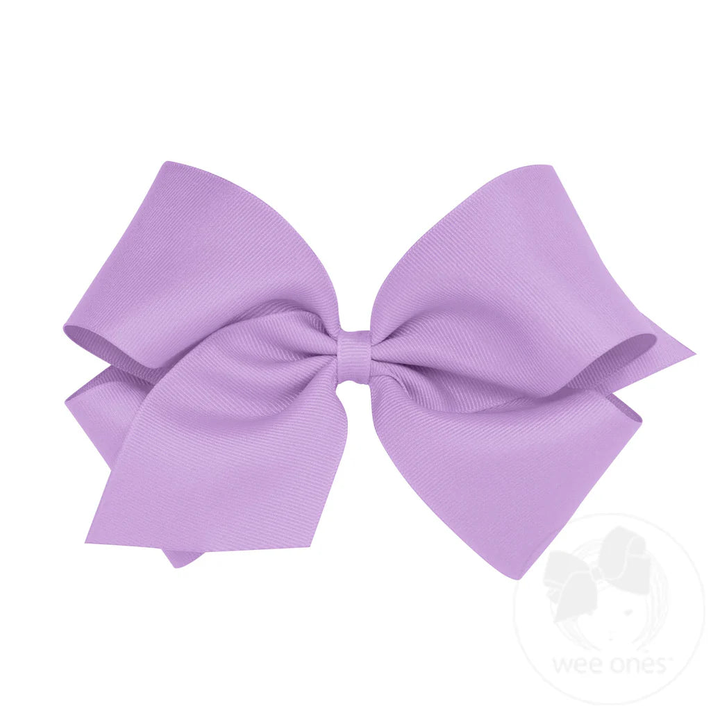 Wee Ones King Classic Grosgrain Hair Bow (Plain Wrap)