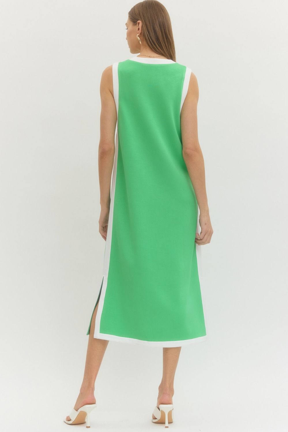 The Margo Midi Dress-Green