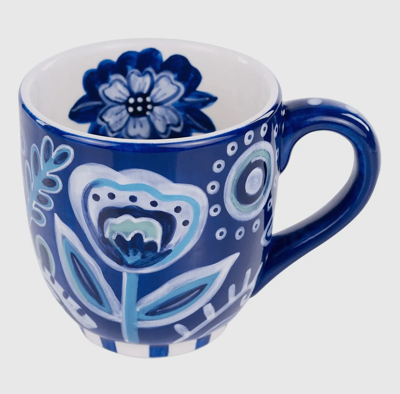 Blue Flower Garden Mug