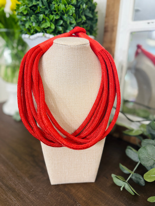 Red Rope Necklace