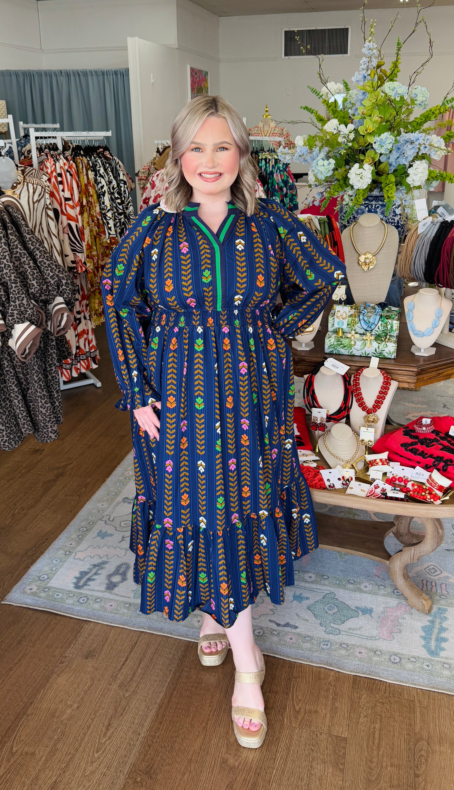 The Twilight Garden Midi Dress