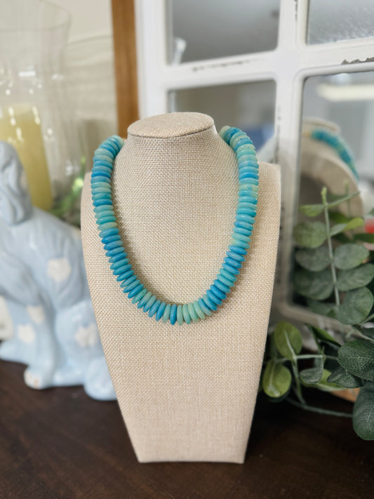 Color Rush Necklace-Blue