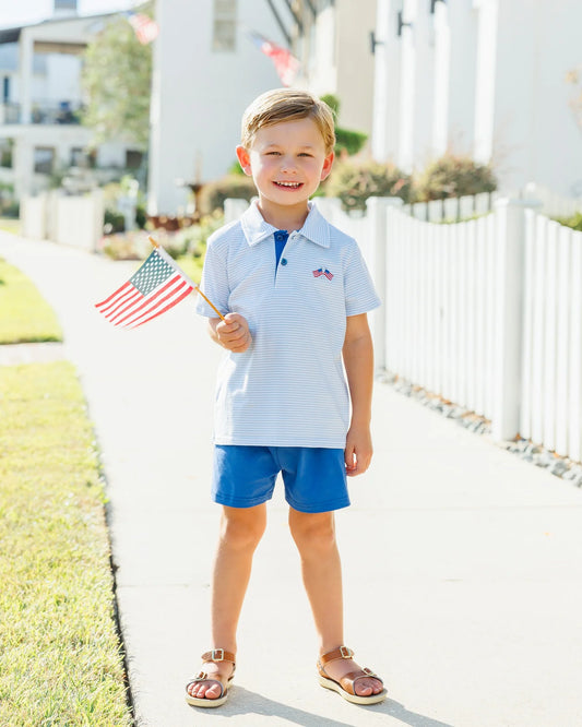 Let Freedom Ring Michael Polo Short Set