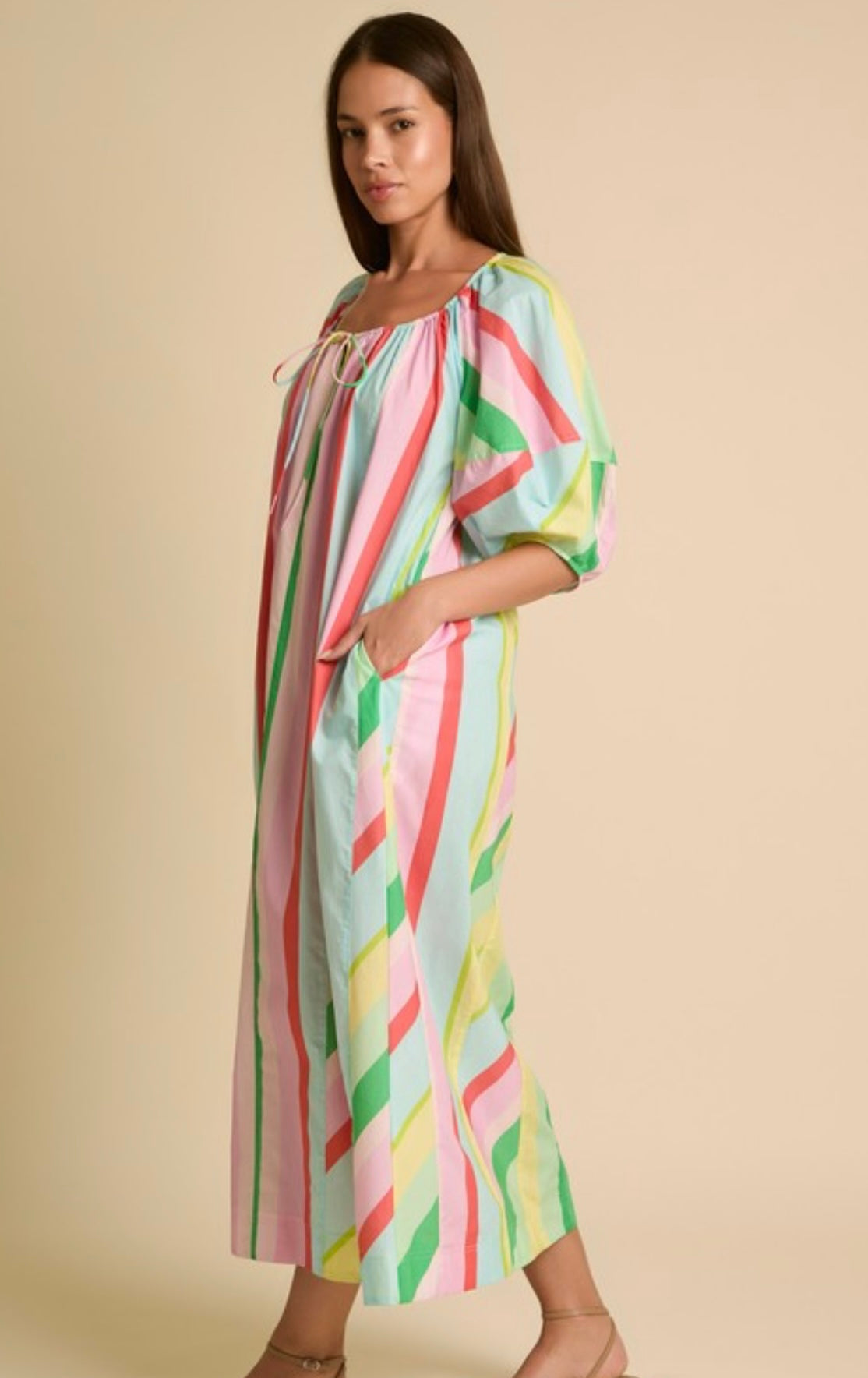 Fantastic Fawn Spring Sensation Midi Dress