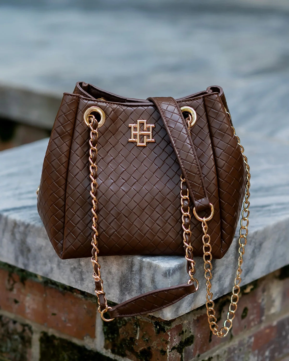 Lainey Mini Tote-Woven Chocolate