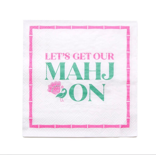 Let’s Mahj On Paper Cocktail Napkins