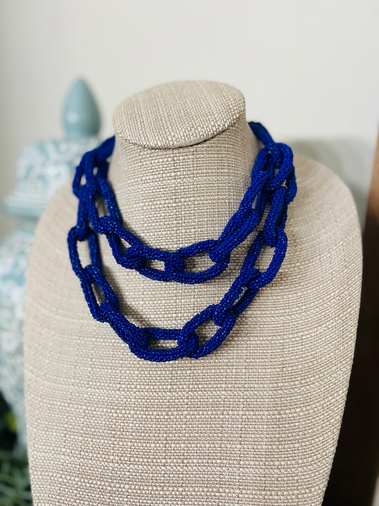 Charming Necklace-Royal Blue