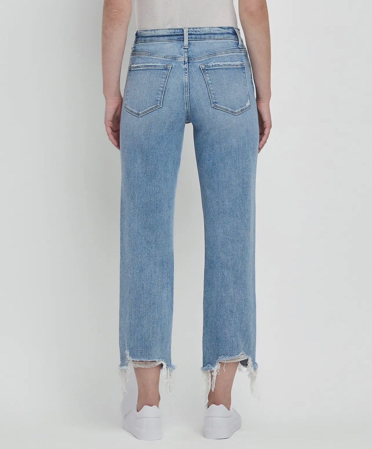 Vervet Victoria High-Rise Stretch Straight Jeans