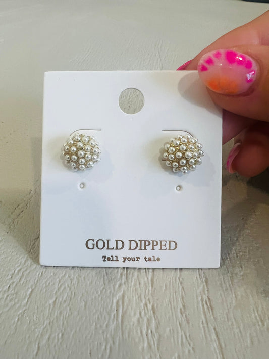 Mini Pearl Ball Stud