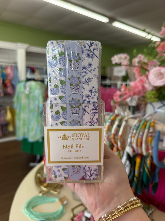 Hydrangea Nail File Set of 3