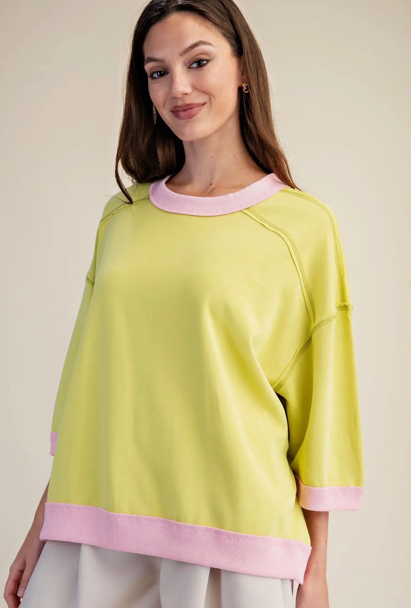 The Charlotte Top in Lime