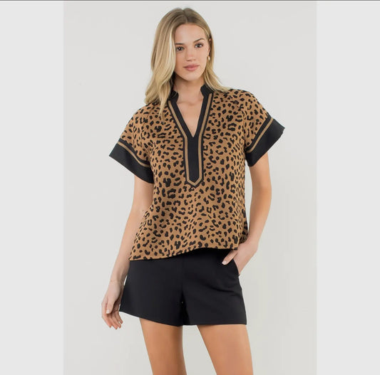 THML Cheetah Print Top