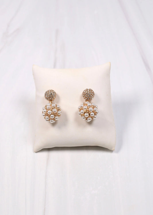 Payton Pearl and CZ Drop Earring PEARL
