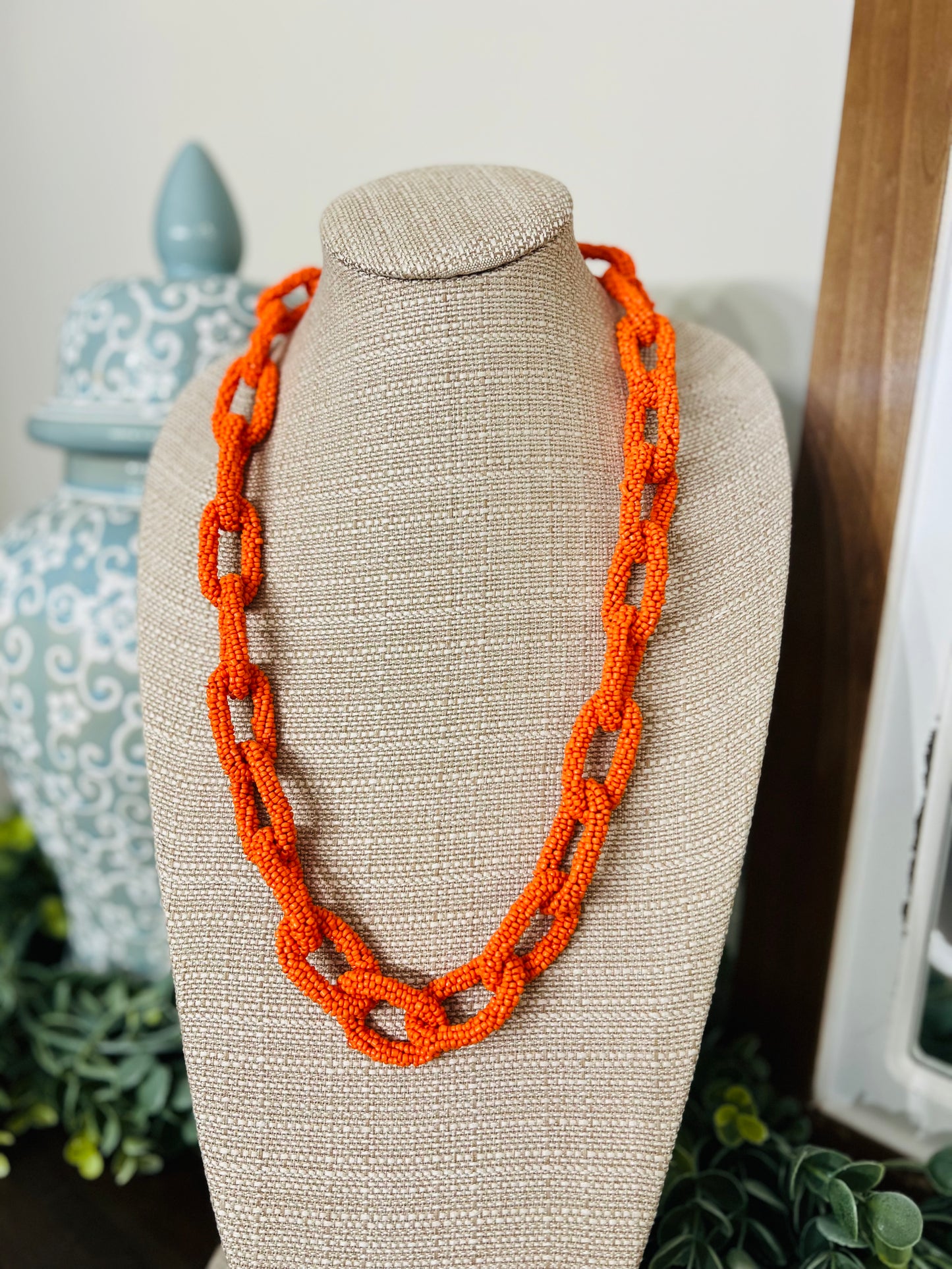Chasing You Necklace-Orange