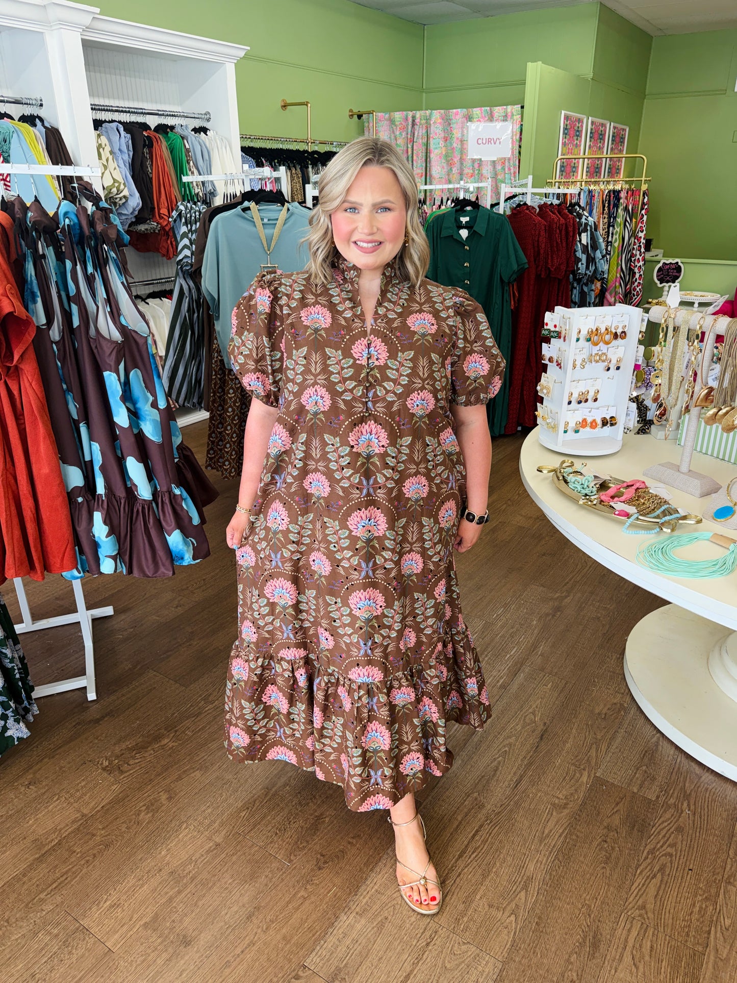 The Emmie Eyelet Dress- CURVY