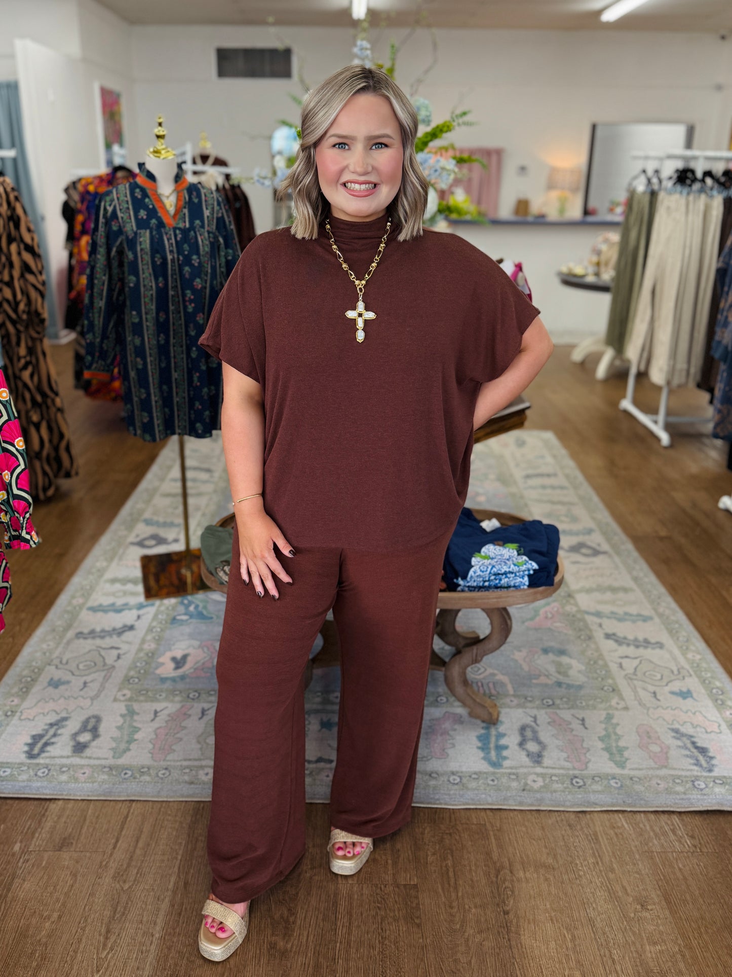 Chocolate Mocha Neck Set