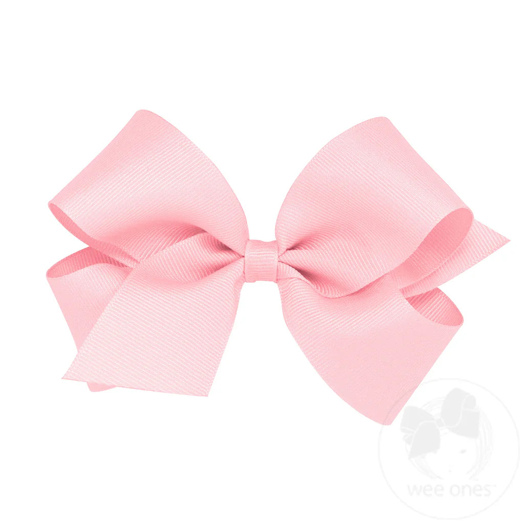 Wee Ones Medium Classic Grosgrain Hair Bow (Plain Wrap)