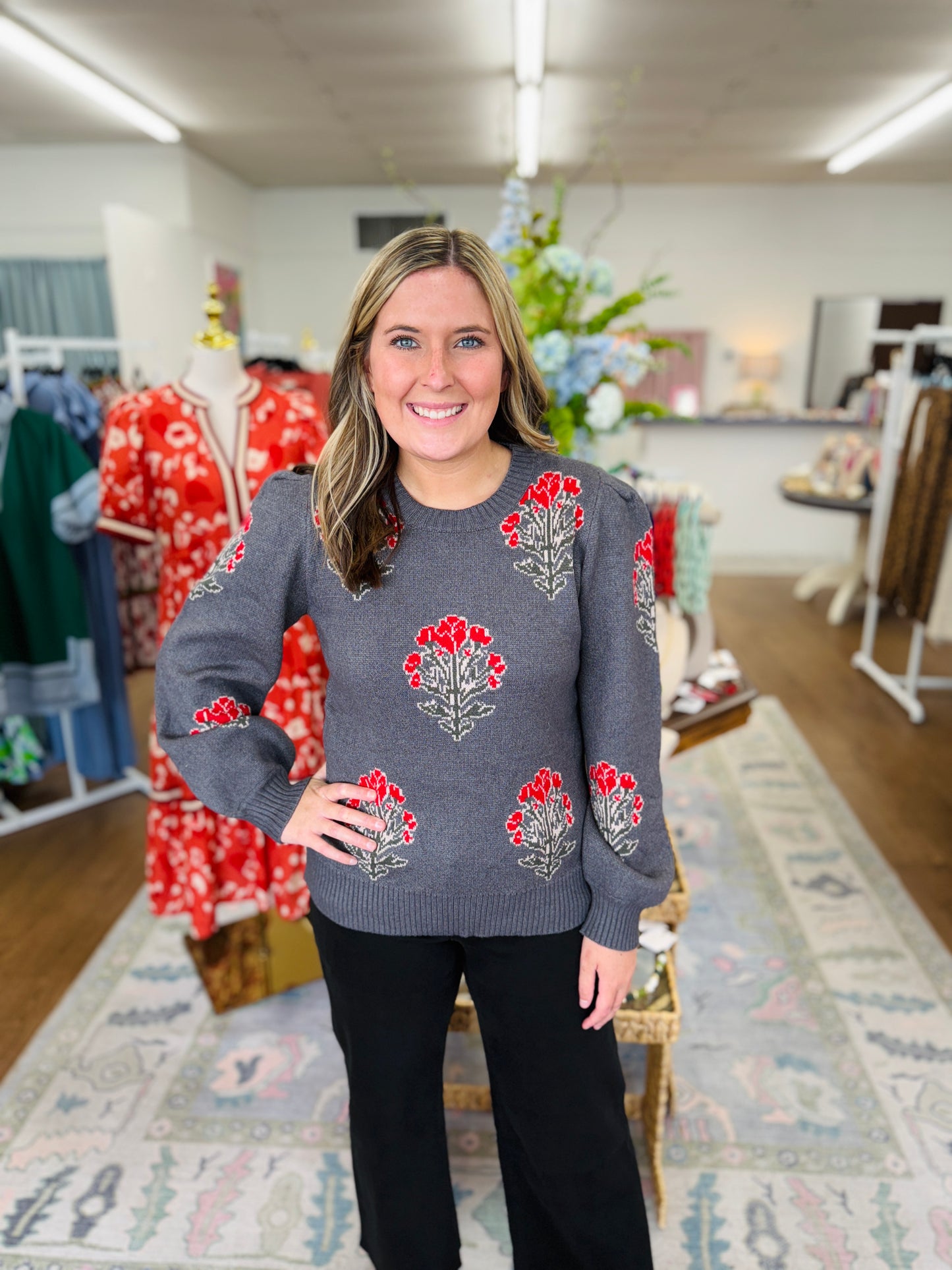 Winters Blooming Sweater