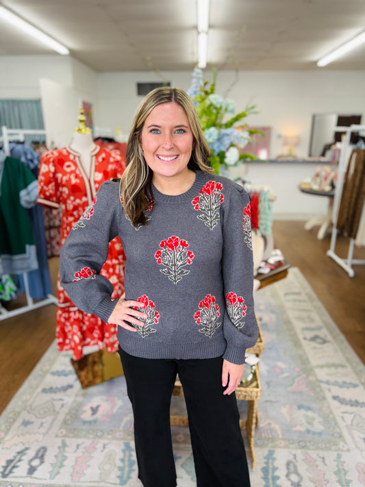Winters Blooming Sweater