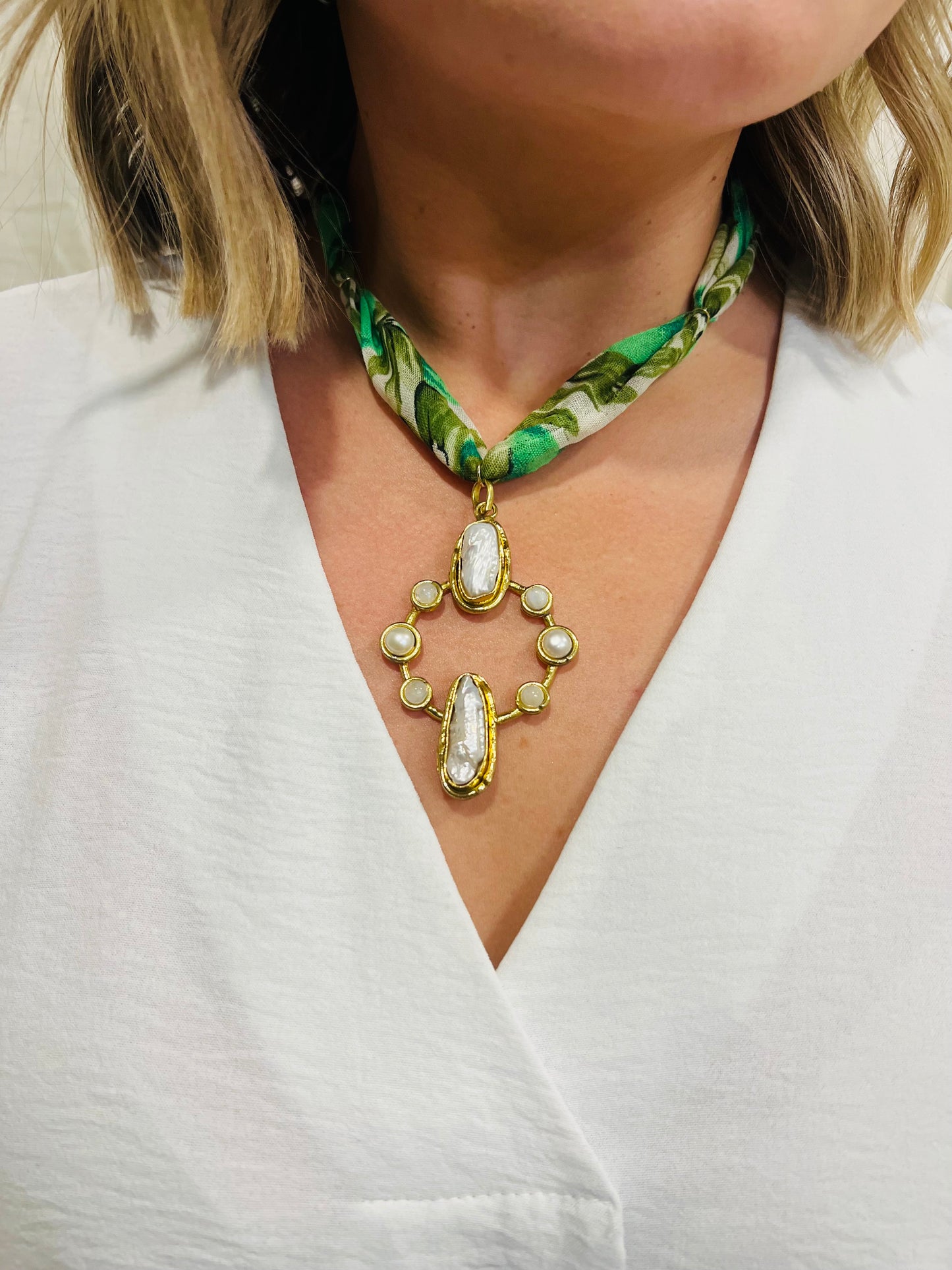 Meet Me In Miami Scarf Necklace