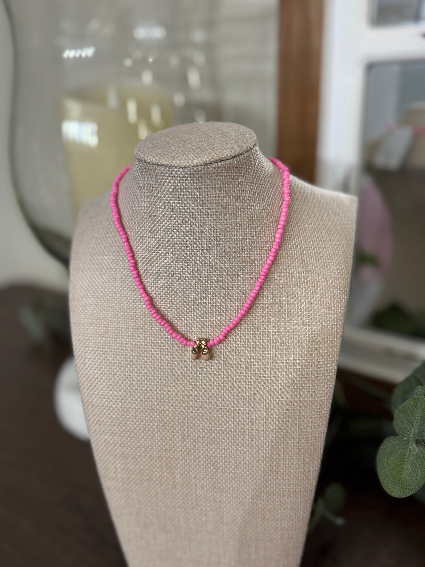 Ballet Shoes Necklace-Pink
