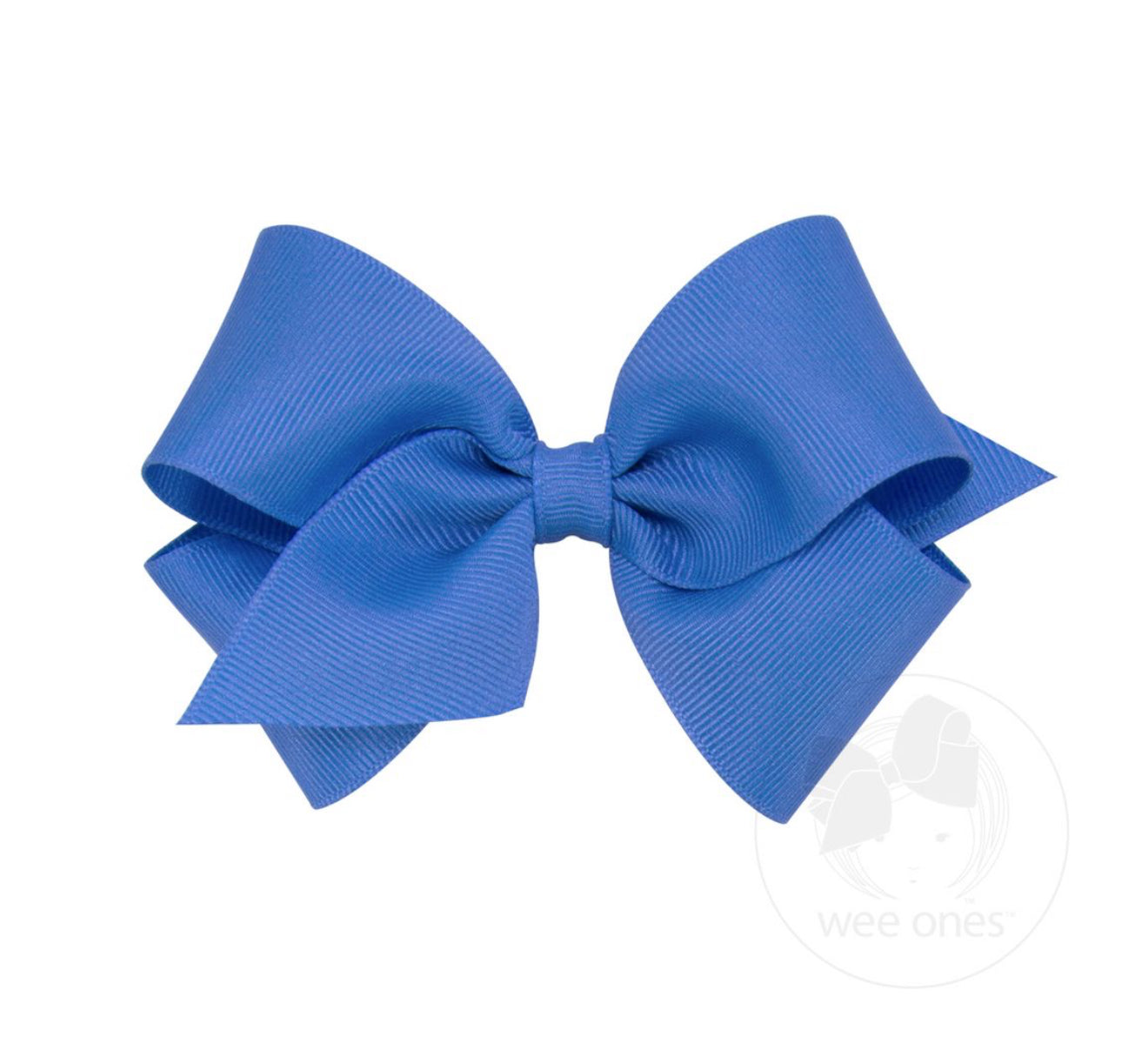 Wee Ones Medium Classic Grosgrain Hair Bow (Plain Wrap)