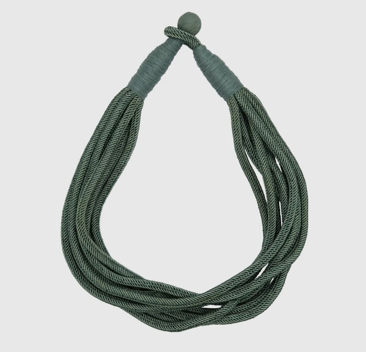 Sage Green Rope Necklace