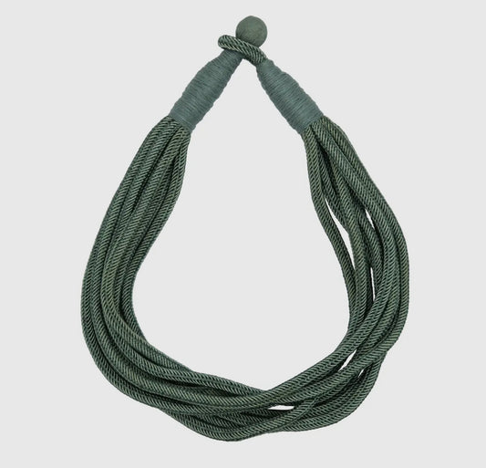 Sage Green Rope Necklace