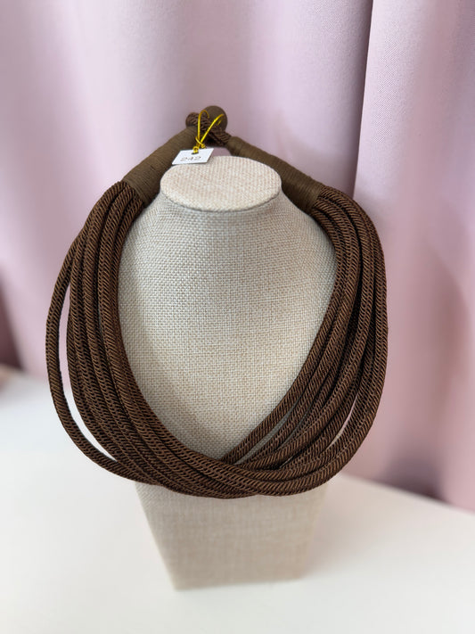Espresso Rope Necklace