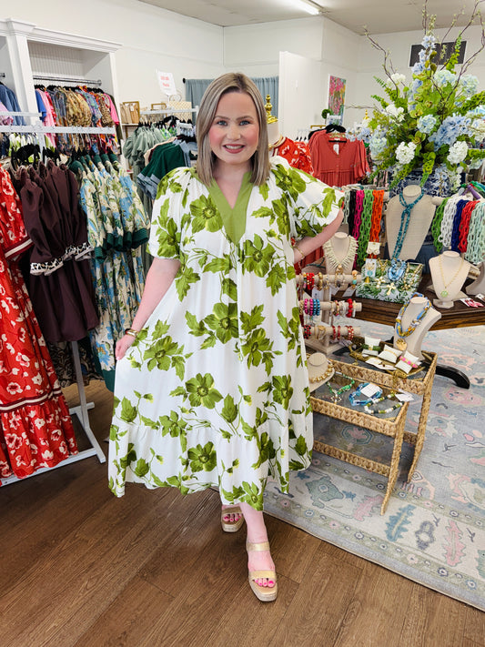 Strolling Through Floral Dress