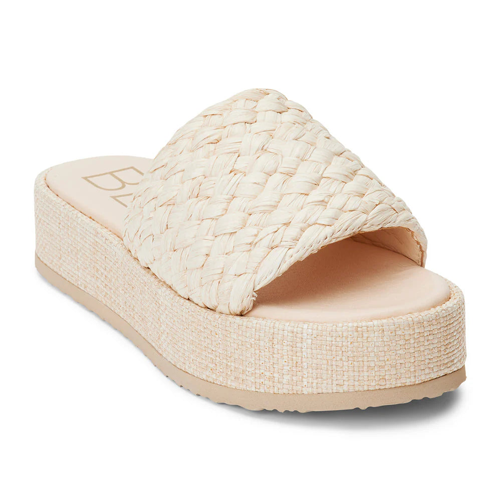 Cairo Platform Sandals- Beige
