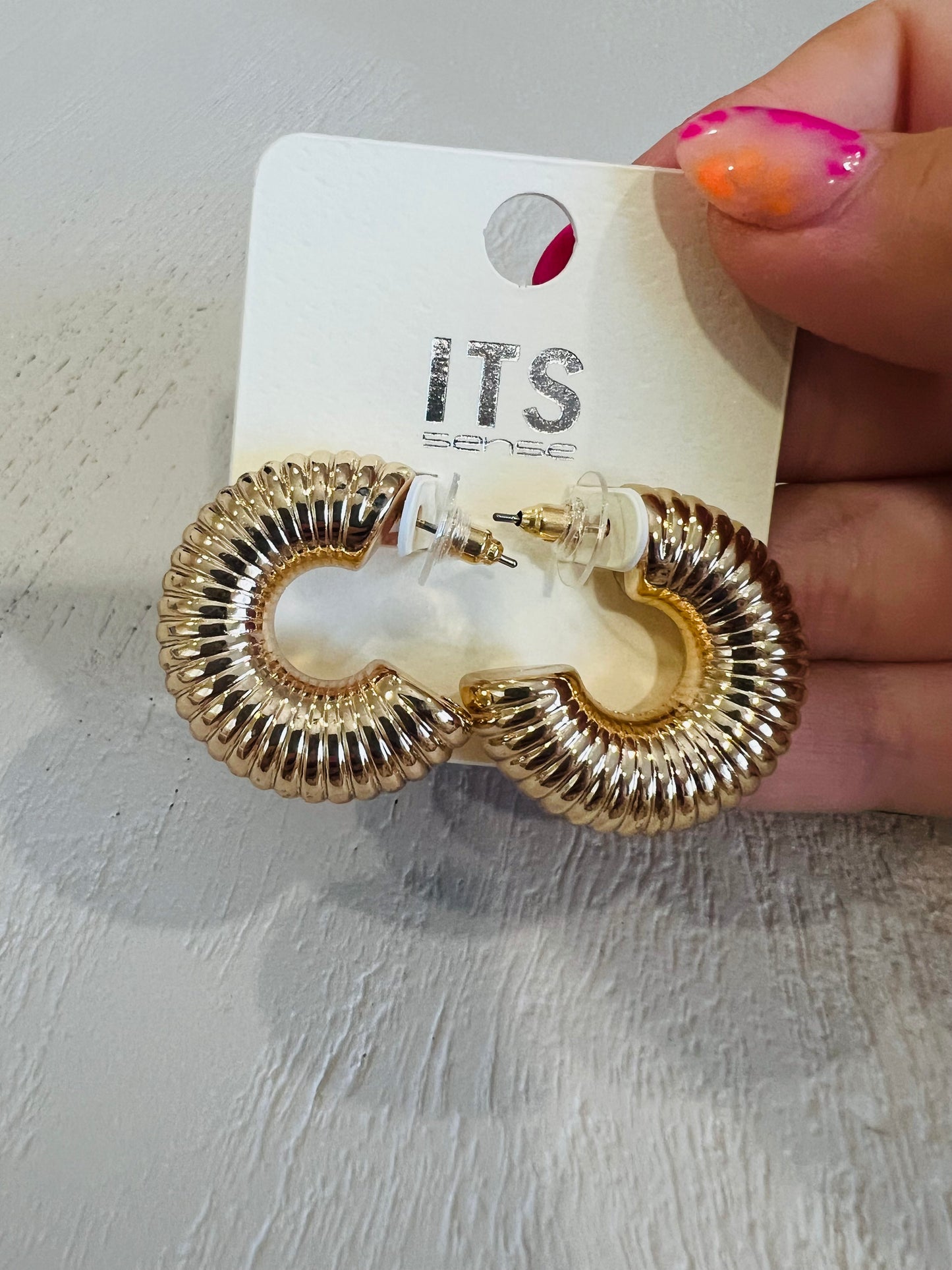 Chunky Gold Hoops