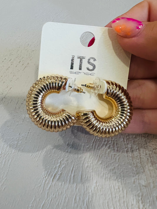 Chunky Gold Hoops
