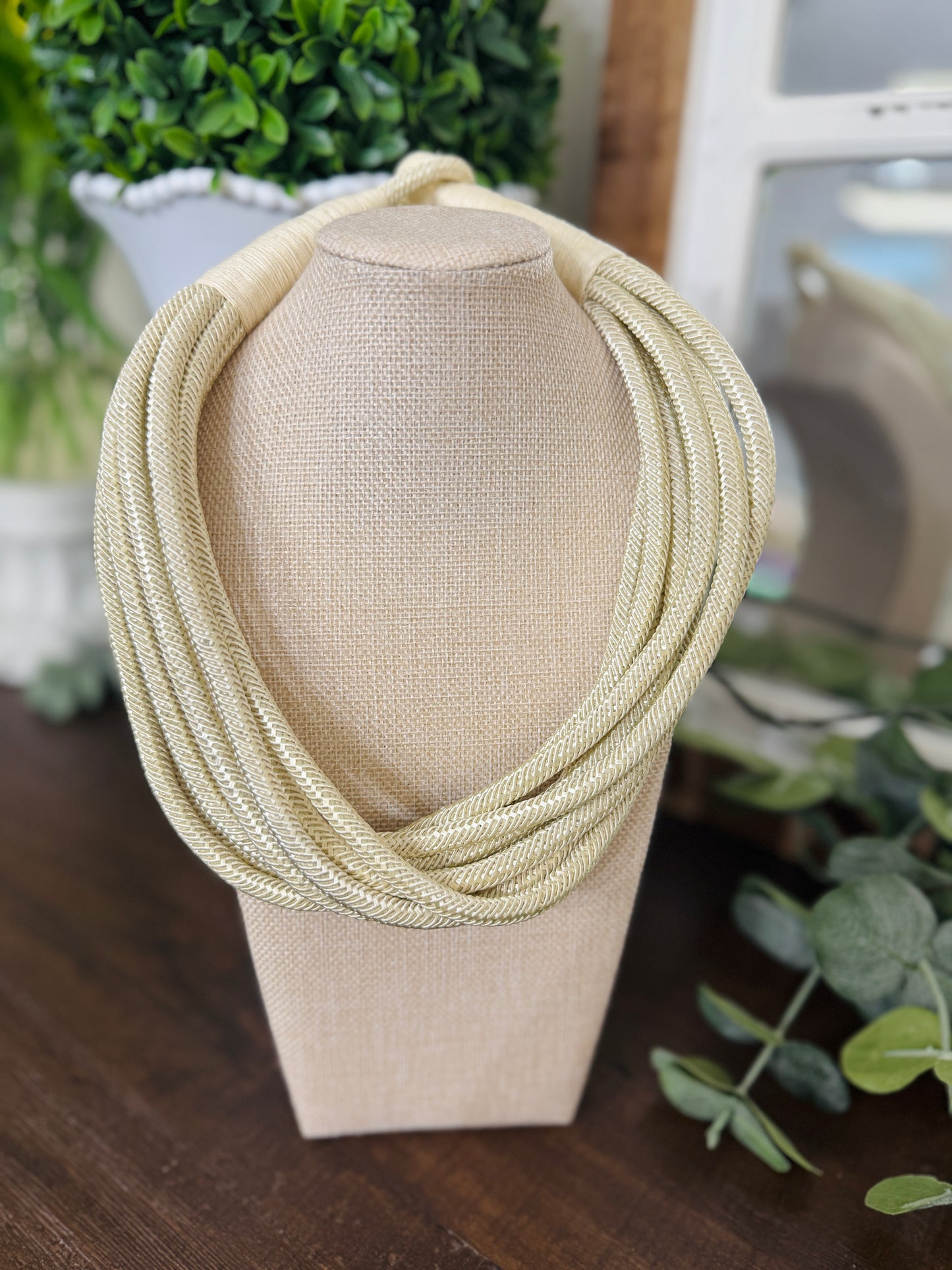 Cream Rope Necklace
