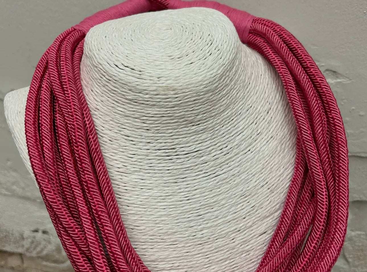 Pink Rope Necklace