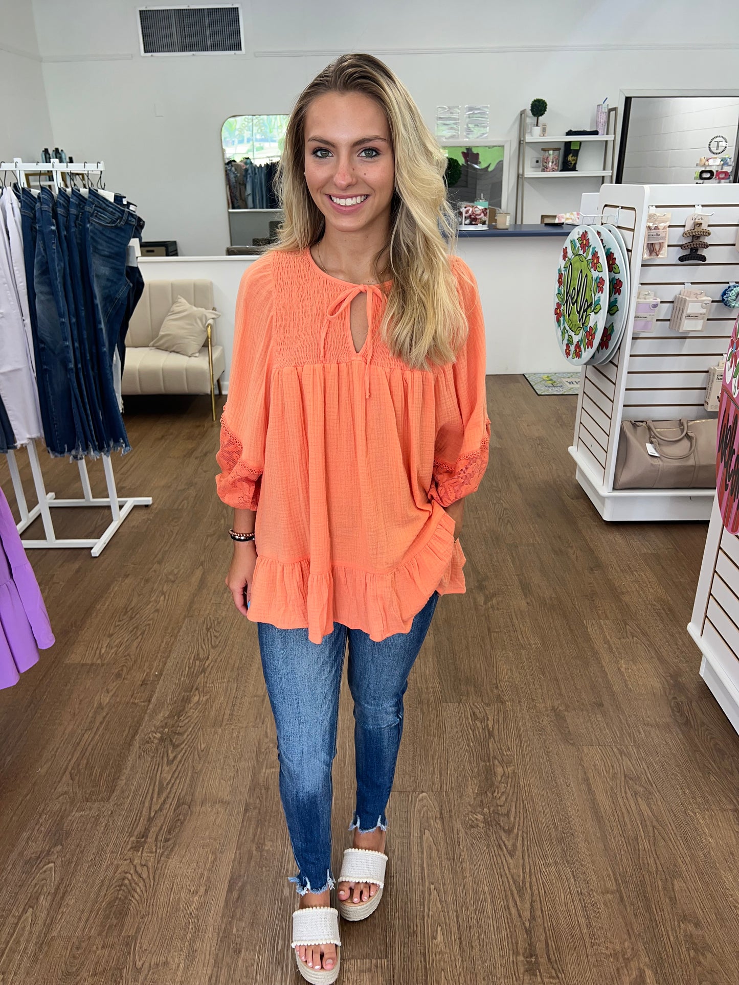 Orange Blouse