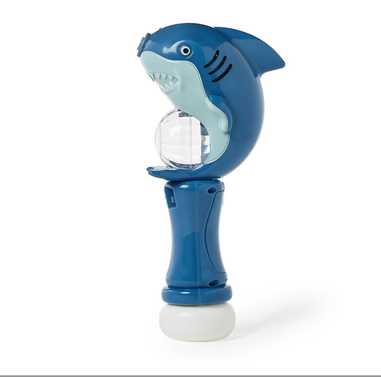 Shark LED Illuminating Bubble Wand Blower with Refillable Bottle & Solution